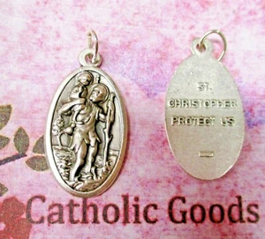 San Cristóbal - San Cristóbal Protéjanos - Lg Buey Italiano 1 5/16" Medalla - Imagen 1 de 3