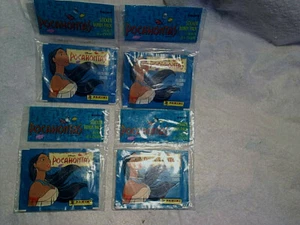 4-POCAHONTAS MOVIE STICKERS SEALED BONUS RACK PACKS,Panini,meeko,john smith - Picture 1 of 3