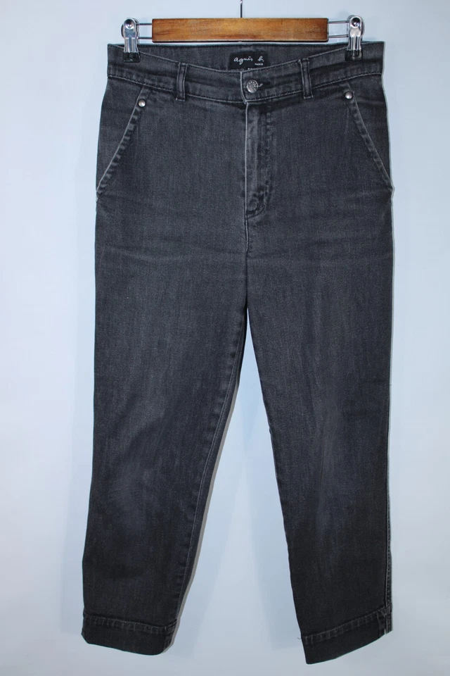 Agnes b. Women's Size 36x24 Black Cropped Jeans - Image 1 of 4
