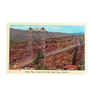 Vista Sur, Puente Colgante, Royal Gorge, Colorado Postal De Colección 3.5 x 5.5 - Imagen 1 de 3