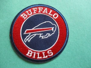 Buffalo Bills NFL Football New Round Iron-On Patch 3" - Picture 1 of 1