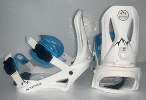 FIJACIONES DE SNOWBOARD HOMBRE ALTITUDE RIDER 4X4 BURTON 3D & EST BLANCO/LT AZUL S/M - Imagen 1 de 7