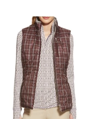 Chaleco Ecuestre Galway Reversible Para Mujer Ariat - PEQUEÑO - CUADROS/GRIS BREZO Foto 1 de 4