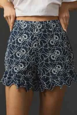 Anthropologie Maeve цветочный джинсовой ткани шорты S 6 женщин повседневный джинсовой ткани короткие новый 42933 - Изображение 1 из 4