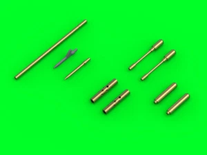 1/72 F4F-3 Wildcat Late - .50 Browning Gun Barrels w/Round Holes & Pitot Tube - Picture 1 of 1
