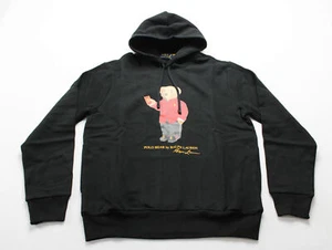 Ralph Lauren Men's Lunar New Year Polo Bear Hoodie CD4 Black Medium NWT - Picture 1 of 5