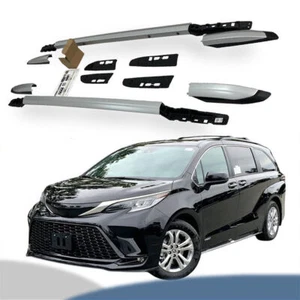 2Pcs Roof Rail Racks Side Rail Bar Fits for Sienna XL40 2021 2022 2023 - Picture 1 of 8