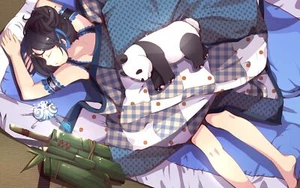 Anime Schlaf Panda Band Mädchen Spielmatte Gaming Matte - Bild 1 von 1