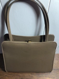 Borsa vintage SOCIALITE con cornice marrone/tortora 9,5 x 7 x 3 - Foto 1 di 8