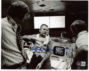 EUGENE GENE KRANZ signiertes 8x10 Foto - NASA Flugdirektor Apollo 11 13 - BECKETT - Bild 1 von 3