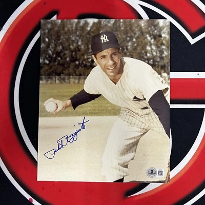 Phil Rizzuto Autographed New York Yankees 8x10 Photo Signed Beckett BAS  - Image 1 of 3