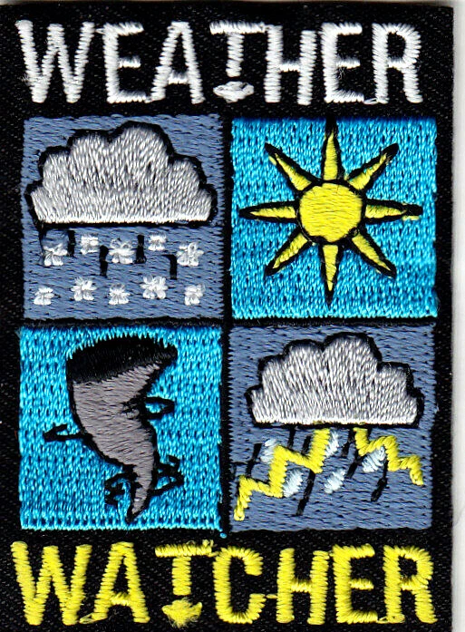 WEATHER WATCHER Iron On Patch Profession Weather Forecast - Image 1 of 1
