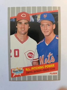 1989 FLEER N.L. PITCHING POWER DANNY JACKSON/DAVID CONE #636 NM - Picture 1 of 1