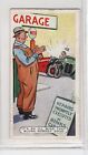 Ardath cigarette Card 1936 Proverbs. #15 Motor car Garage
