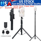 68" Professional Remote Selfie Stick With Cell Phone Holder Camera Tripod Stand