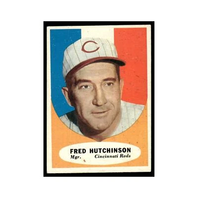 Fred Hutchinson 1961 Topps #135 Cincinnati Reds Baseball Card EX - Image 1 of 3