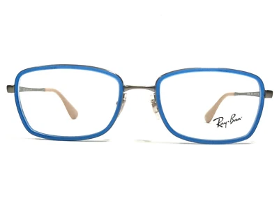 Ray-Ban Eyeglasses Frames RB6336 2620 Clear Blue Gray Rectangular 53-18-140 - Image 1 of 4