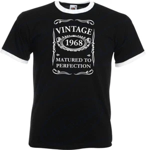 57º Cumpleaños Regalos Regalos Año 1968 Hombre Timbre Vintage Camiseta Madura a - Imagen 1 de 2