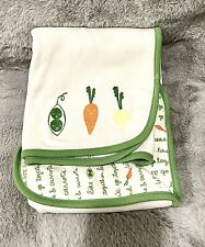 Gymboree Vegetable Baby Blanket We Go Together Like Peas & Carrots 2015