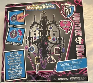 2013 MONSTER HIGH Shrinky Dinks 50 Piece Set Chandelier Display Unique Craft NOS - Picture 1 of 5