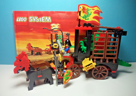 Lego # 6056 : Dragon Wagon de Dragon Knights.  Avec plan.  Castle!