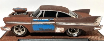 1958 Plymouth Fury Rat Rod  1/64 Custom Weathered Barn Find M2 Ground Pounders - Image 1 of 4