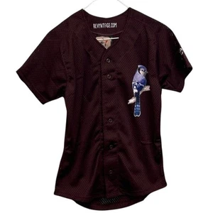Hand Printed New Tag Team Uniform Youth Medium Button Down Baseball Mesh Jersey - Picture 1 of 4