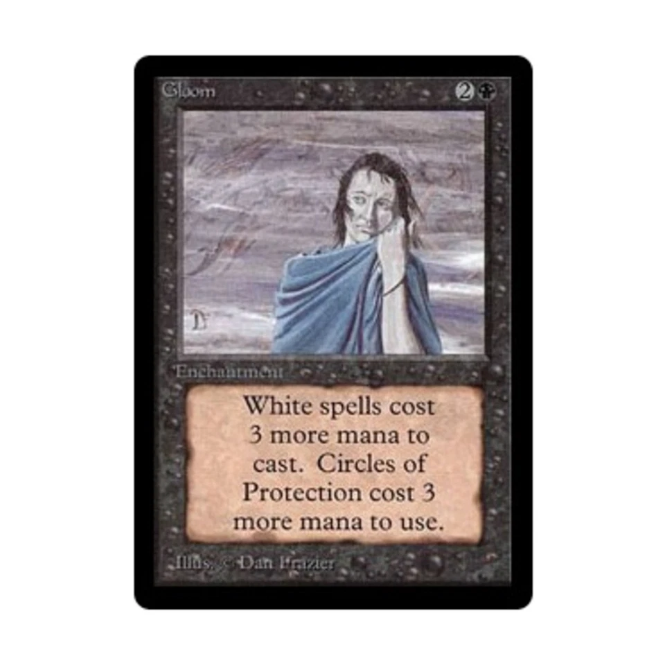 WOTC MtG Beta Gloom (U) EX - Image 1 of 1