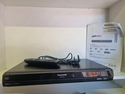 PANASONIC DMR-EX769EBK DVB  FREEVIEW 160 GB HDD DVD RECORDER Remote & Manual  - Image 1 of 4