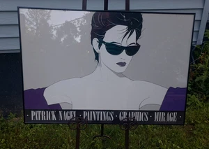 Patrick Nagel Mirage Editions 1983 Original Black Sunglasses Screen Print - Picture 1 of 4