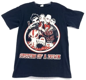 Vintage System Of A Down T-shirt Mens S Black Red Kombucha Mushroom People Sugar - Bild 1 von 11