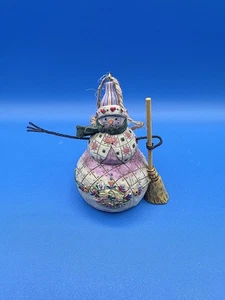 Jim Shore Heartwood Creek kleiner Schneemann hängendes Ornament. - Bild 1 von 5