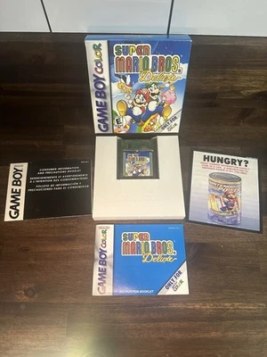 Super Mario Bros. Deluxe Game Boy Color na caixa ainda salva - Imagem 1 de 4