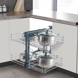 Blind Corner Cabinet for 31.5" Cabinet, Slide Out Kitchen Cabinet Shelf Pull ... - Picture 1 of 12