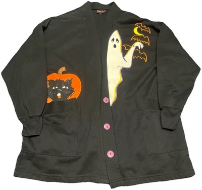 Cárdigan suéter vintage clásico de Halloween para mujer L Foto 1 de 4