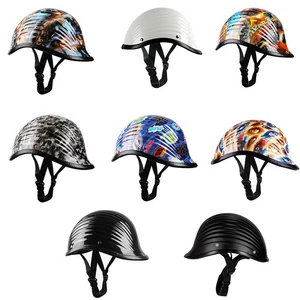 DOT Vintage Motocicleta Medio Casco Scooter Chopper Cascos Casco Ligero - Imagen 1 de 29