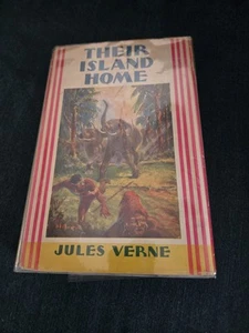 Their Island Home Jules Verne Grosset & Dunlap HCDJ Illustrated Jacket, 1924. - Picture 1 of 6