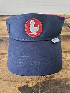 Zaxby's Work Visor Uniform Red White And Blue Adjustable Chicken Restaurant - Picture 1 of 6