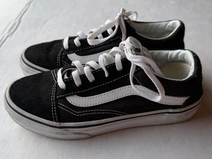 Vans Old Skool Low Youth Gr. 3 schwarz-weiß Schnürschuhe Sneaker Skate - Bild 1 von 7