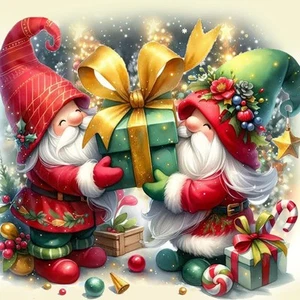 Gnome Diamond Painting Kits for Adults, Chirstmas Gnome Diamond Art Kits for Beg - Picture 1 of 7