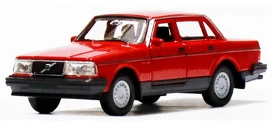Welly Volvo 240 GL rosso scala 1:34 1:39 auto pressofusa da 4,5 pollici in... - Immagine 1 di 4