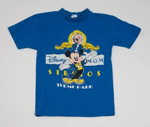 Vintage 80er Disney MGM Studios T-Shirt Herren M blau Mickey Einzelnaht Promo - Bild 1 von 15