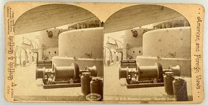 SV027_005 Stereoview USS Massachuetts Quarter Deck - Bild 1 von 1