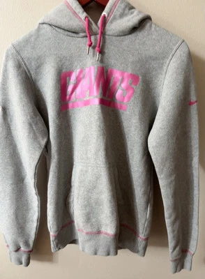 NFL Niño Pequeño New York Giants Nike Rosa y Gris Concientización sobre el Cáncer de Mama Sudadera con Capucha Foto 1 de 4