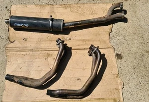 1994 SUZUKI GSXR1100W GSXR 1100 W GU75B 46E exhaust system 4 into 1 MICRON #8 - Picture 1 of 21