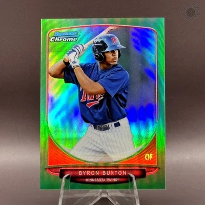 2013 Bowman Chrome Byron Buxton Green Mini Refractor /75 1st Card #1 - Image 1 of 2