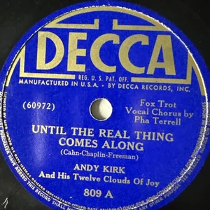 10" 78 RPM-Andy Kirk-Until the Real Thing Comes Along/Walkin and Swingin/809 - Picture 1 of 4