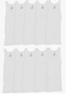 Hanes Herren Unterhemd weiß super günstig 10er Pack - 2XL - Bild 1 von 2