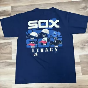 Chicago weißes Sox-Shirt Herren mittel majestätisch Retro Kappen Hüte Grafik - Bild 1 von 8