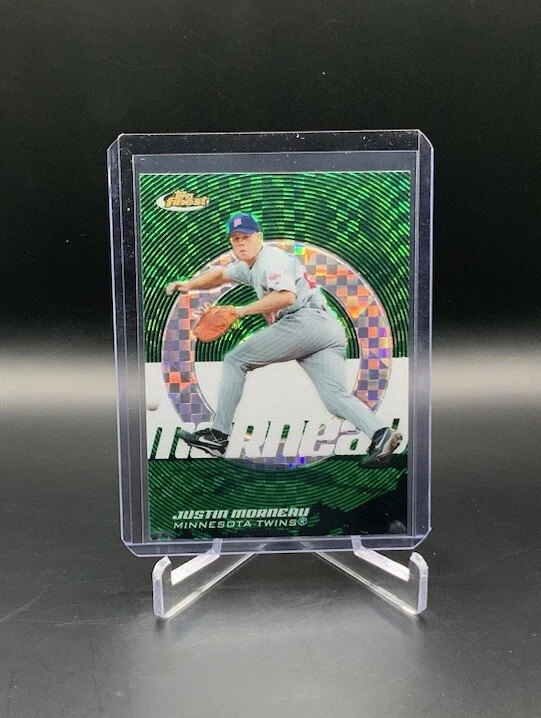 2005 Topps Finest - Justin Morneau - #81 - X-Fractors Green 05/50 - Image 1 of 2